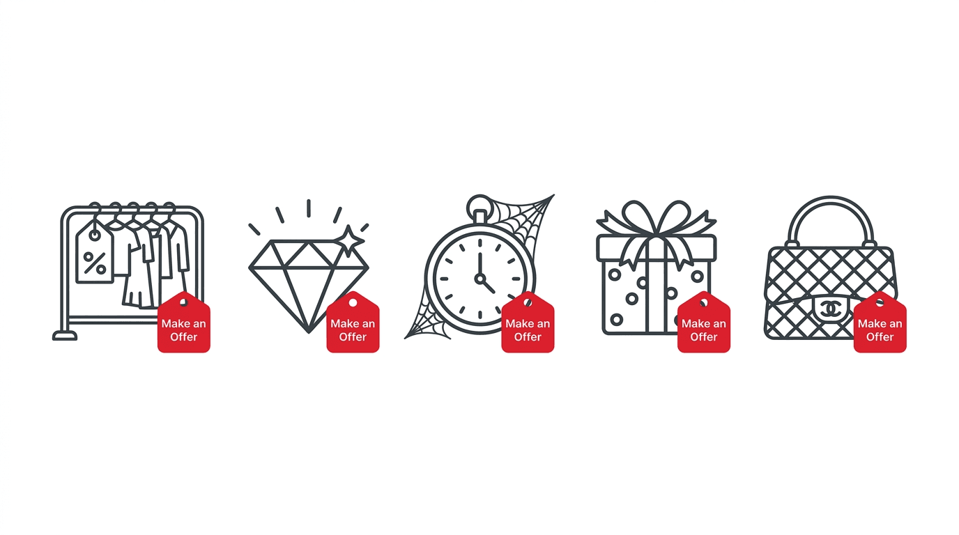 Five Shopify collections that benefit from make an offer pricing